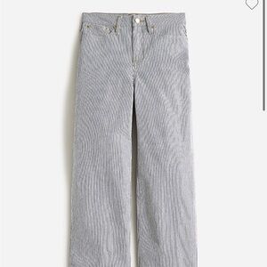EUC J. Crew Slim Wide Leg Jean in pin stripe
